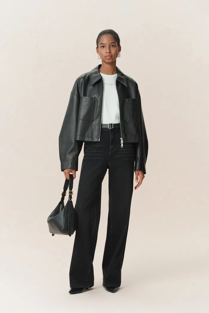 Lauren Straight Leg Jeans in Cotton Denim