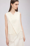 Top oriental nuevo Cindy en mezcla de seda y lana