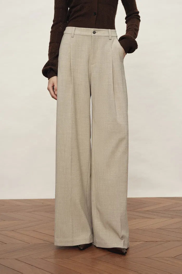 Solo Baggy Pants in Linen Style Blend