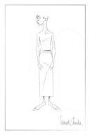 Lola Leather Accent Straight Midi Skirt in Merino-Silk Welsh Check