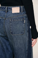 Mia Zweifarbige Jeans mit Einsätzen aus Baumwoll-Denim