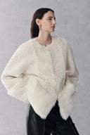 Alex Patchwork Fur Coat in Toscana Sheepskin and Australian Lamb Fur