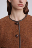 Orla Paneled Short Coat in Wool