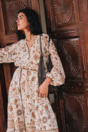 Brooke Handwork Perlenkettenkleid aus Cupro-Mischung