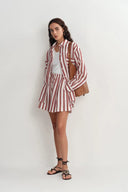 Completo Camicia e Pantaloncini a Righe Layal