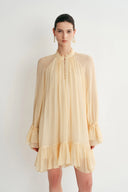 Robe Wendy à Volants en Crêpe de Soie