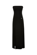 Obsidian Strapless Structured Bandeau Dress in Four-Way Stretch Fabric