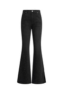 Gloria Jeans mit seitlichem Schlitz und ausgestelltem Bein aus mikroelastischem Denim