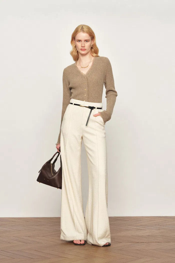 Gallop Casual Trousers with Belt in Merino Wool