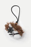 Charm para bolso Sita Pony en fieltro de lana y cuero