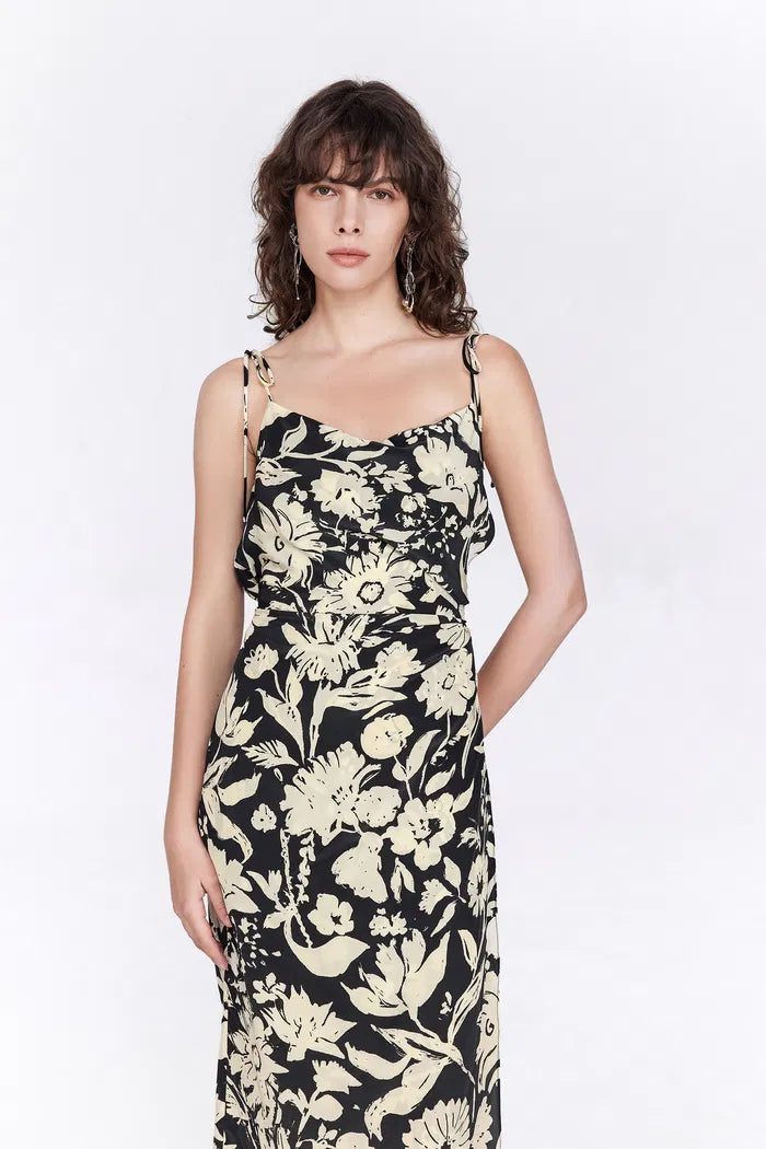 Cataline Cami Wrap Dress in Silk Crepe de Chine S Cataline Cami Wrap Dress in Silk Crepe de Chine S