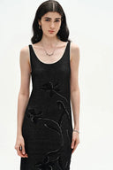 Nora Maxi Dress in Cotton Blend Knit