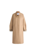 Trench Yvette monopetto con doppie tasche in cotone
