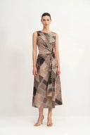 cotton sateen dress Athena Print Dress in Cotton Sateen S