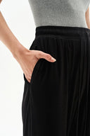 Lara Wide Leg Comfy Pants in Modal-Acetate Knit