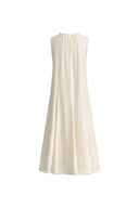 Paz Ruffle Maxi Dress in Acetate-Modal Blend