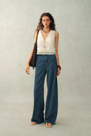 Jean large Sunny en denim de coton - Coupe taille ajustée mise à jour