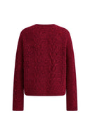 Freya Butterfly Bow Knit Cardigan in Cable Knit