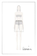 Clara Midi Skirt in Premium Faux Suede - Deeper Khaki