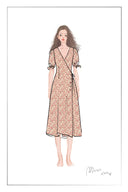 Vestido Floral Teana con Escote en V