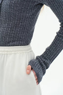 Issac Pullover mit langen Ärmeln aus australischem Merinogarn