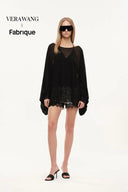 Whisper Two-Piece Cami Top and Shrug Set in Lightweight Sheer Knit and Acetate-Blend Fabric