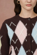 Hart Argyle Kurzer Cardigan aus Woll-Kaschmir-Mischstrick