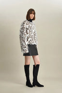 Cappotto Lucrezia Leopardo delle Nevi in Pelliccia Ecologica Premium
