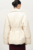 Chloe Lapel Down Jacket in High-Density Nylon