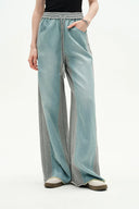 Jeans de pierna ancha Sereta en jersey de algodón