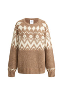 Maglione Vigga Fair Isle in lana merino a filatura grossa