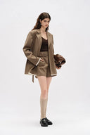 Prevernae Structured Blazer in Fine Wool Blend