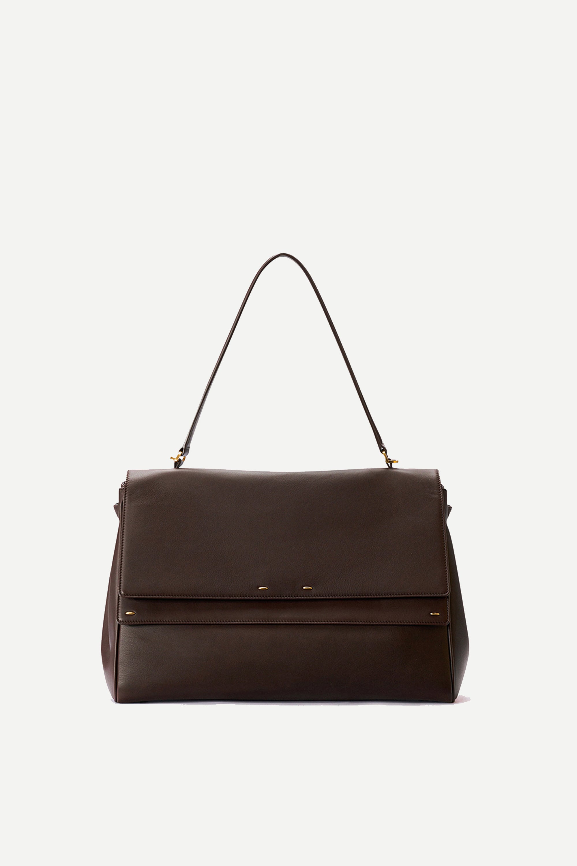 Rialto Double Flap Handbag in Calfskin Leather – fbrq.com