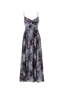 Robe taille haute Kia en mélange de soie de mûrier