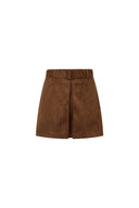 Clara Midi Skirt in Premium Faux Suede