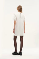Mirage Double-Layer Organza Label T-Shirt Dress in Cotton and Organza