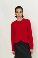 Otelie Monochrome Hand Embroidered Cardigan in Baby Alpaca Merino Knit