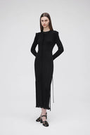 Jessica Long Sleeve Dress in Wool Knit