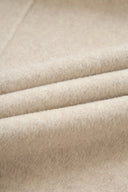 Abrigo doble faz de cachemira con capucha artesanal Lanza en mezcla de merino y cachemira