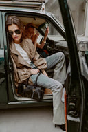 Jean bootcut teint dégradé inspiré de la boue Bella en denim stretch