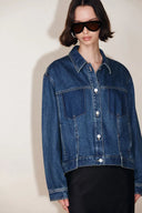 Juniper Washed Pleated Denim Jacket