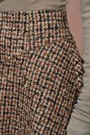 Falda línea A a cuadros Kari en lana merino