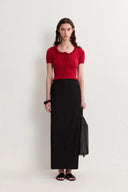 Top crocheté Aikena en maille de coton