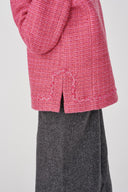 Pissaro Barbie Pink Jacket in Tweed