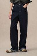Somi Curved Blade Jeans in Stretchy Turkish Denim