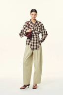 Mina Balloon Cropped Pants in Cotton