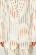 Veste de costume rayée Godwick en lin