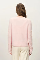 Letitia Handbestickter Blumen-Cardigan aus Woll-Alpaka-Strick