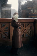 Karla Stand Collar Coat in Merino Wool