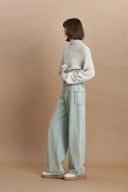 Wasteland Lightweight Distressed Washed Jeans in Cotton Denim